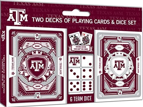 Денят Masterpieces - Доброволци NCAA Тенеси, 2 комплекта карти за игра и зарове - Официално лицензиран определени за