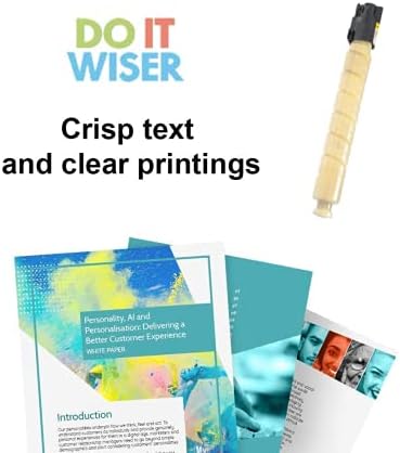 Подмяна на касетата с тонер за съвместим принтер Do it Wiser за Ricoh 841850 за използване в Ricoh MP C6003 MP C4503 MP C5503 MP C6004 (1 опаковка - жълт)