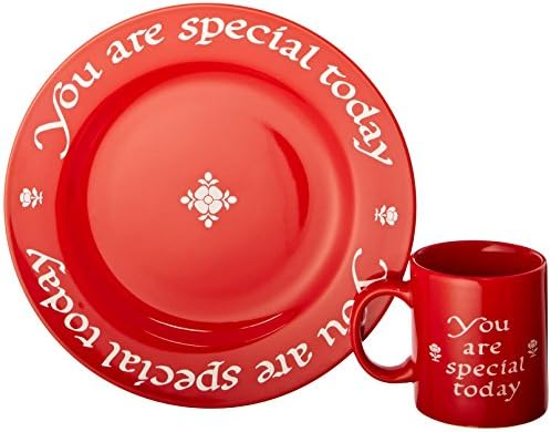 Waechtersbach Ти си специална чиния, Чинията на рожден ден или Чинията за специални поводи за тържества – Червена С чиния,
