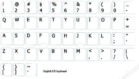 Английските и АМЕРИКАНСКИТЕ Бели Етикети BACKGROUBD Keyboard Непрозрачни за Компютри, ЛАПТОПИ, Настолни Клавиатури