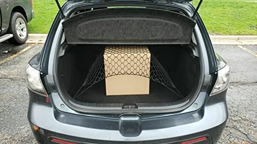 Транспортна мрежа за багажника на автомобила - Изработени от специално за автомобил Mazda 3 2014-2021 - Органайзер