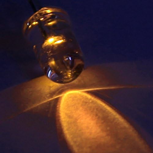Aexit Жълти Светлинни Диоди Прозрачен Led Капачка Лампи Диоди, излъчващи светлина Диоди Шоттки 5 мм 500 бр.