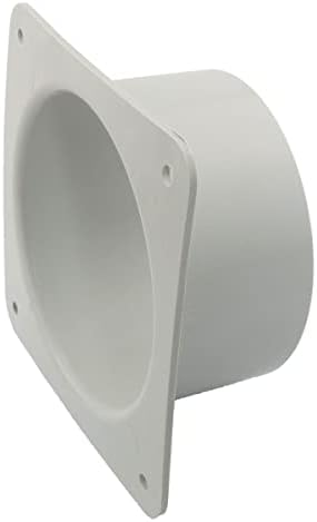 Вентилационна стенни плоча сушилни DGHAOP Сиво 4,5 /115 mm от ABS-пластмаса, Конектор за въздуховод, Фланцевая Панел,