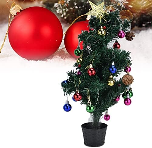 Мини-Настолна Коледно Дърво Zerodis, Настолна Коледно Дърво със светлини, Уникална Нежна с led Подсветка за Празнична