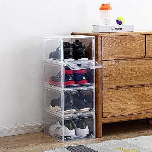 Anncus Акрилни Маратонки Прозрачна Кутия за обувки Кутия За съхранение Пластмаса Баскетболно Кутия За обувки Шкаф Кутия