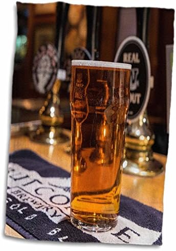 Халба бира, 3D Rose-Традиционните Кърпа за ръце в кръчмата-Великобритания, 15 x 22