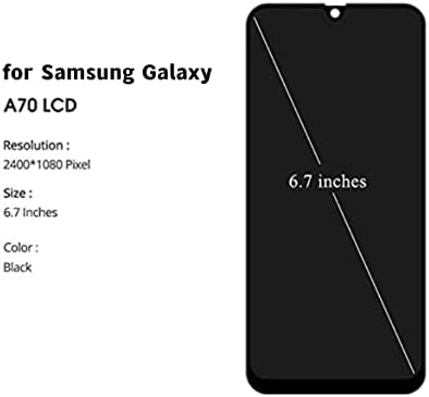 bstdianzi Galaxy A70 Смяна на екрана за Samsung Galaxy A70 6,7 SM-A705F, SM-A705FN, SM-A705GM, SM-A705MN LCD екран със