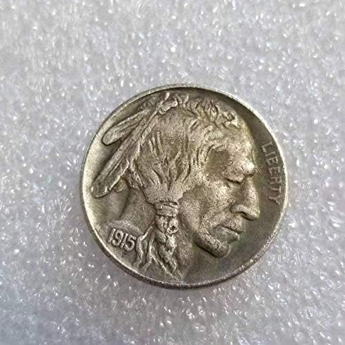 1915 Блуждающая Монета Месинг Сребърно Покритие Античен Сребърен Долар COPYSouvenir Новост Монета, Монета За Подарък
