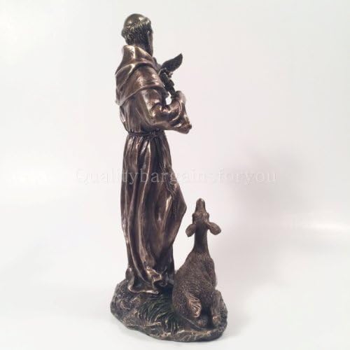 Скулптурата на Свети Франциск от Асизи (холоднолитая бронз)