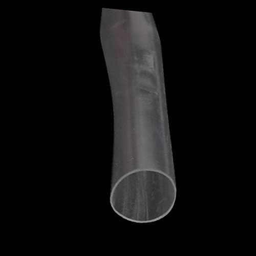 X-DREE 33 фута, вътрешен диаметър 5,5 мм, Изолирано Свиване тръба, Ръкав, Метална обвивка, Бистра (33 пай с дължина,