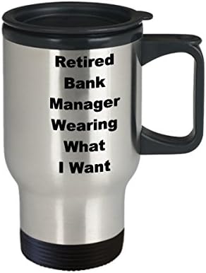 Управителят на централната Банка На пенсии, Чаша За Пътуване, Забавна Идея за Подарък За Кафе, Дрехи за Пенсиониране,