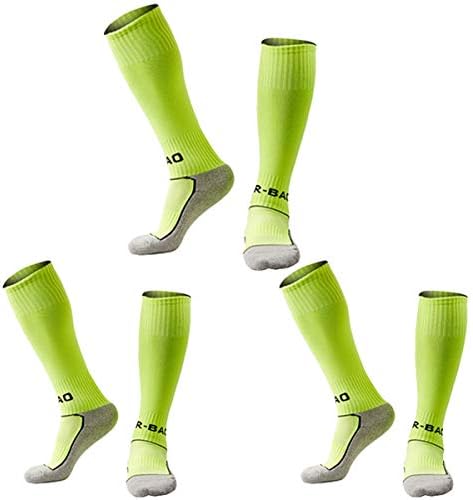 Детски футболни чорапи 5 опаковки / 1 опаковка Чорапогащи до коляното Чорапи-тръба, Кърпа, Футболни чорапи с натиск Отдолу