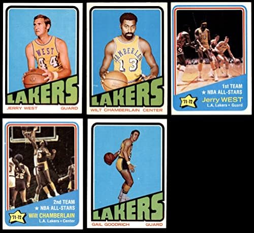 1972-73 Топпс Сет на екипа на Лос Анджелис Лейкърс Лос Анджелис Лейкърс (сет) EX/MT+ Лейкърс