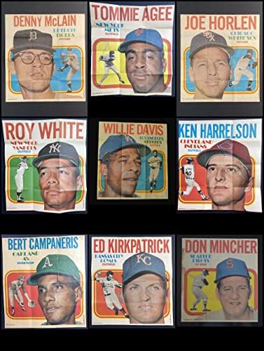 Пълен комплект за бейзбол плакати Topps 1970 г. (Baseball Set) VG