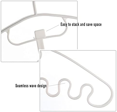 CHDHALTD 10/20 бр Вълнообразни Закачалка за дрехи, Многопортовые Осовите Закачалки за Вратовръзки, Закачалки за сушене