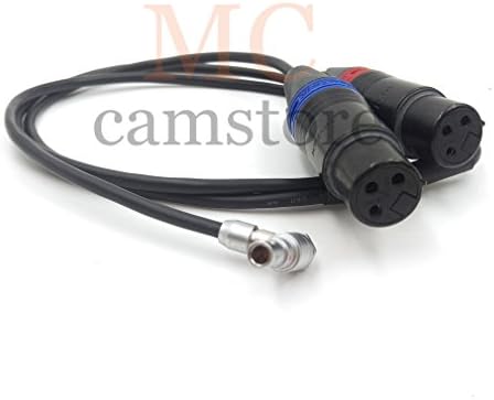 MCCAMSTORE Алекса Mini Dual аудио кабел - Правоъгълен конектор 5pin 2 x 3pin XLR 40