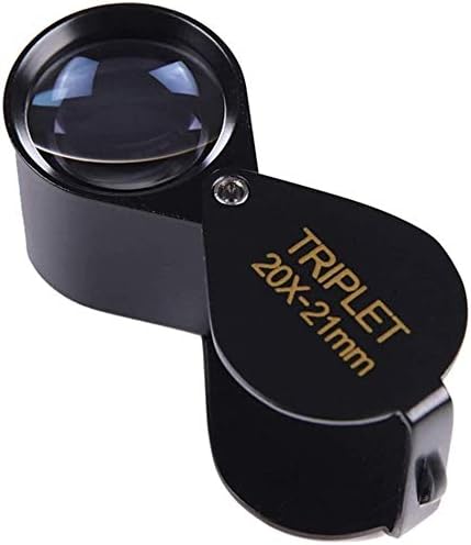 YIWANGO Magnifier за четене Hd Лупа - Преносим Лупа за четене, 20-кратна оптична леща с висока разделителна способност,