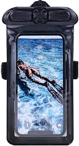 Калъф за телефон Vaxson Черно, Съвместим с водоустойчив калъф BQ Aquaris U2 Dry Bag [Без защитно фолио за екрана]