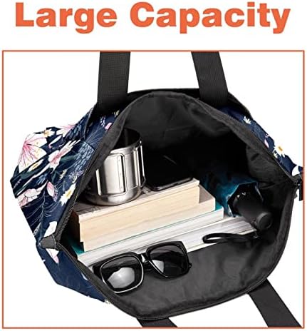 Прекрасен Акварел Оранжева Чанта-Тоут джоб с Въздушно Топка за Хелоуин за Жени, Пътна Работна Чанта с Изолирана чанта