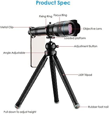 ZLXDP 60X Обектива на камерата на телефона е с Супертелеобъективным Увеличение, Монокуляр-Телескоп за Плажни Пътуване,