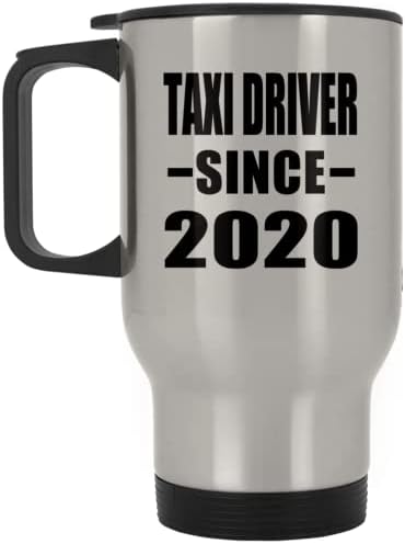 Дизайн За Шофьор на Такси С 2020 г., Сребърна Пътна Чаша 14 грама, на Изолиран Чаша от Неръждаема Стомана, Подаръци за