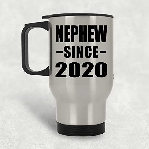 Дизайн за Племенник С 2020 г., Сребърна Пътна Чаша 14 грама, на Изолиран Чаша от Неръждаема Стомана, Подаръци за Рожден