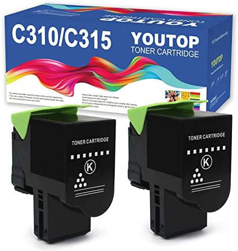 YOUTOP Рециклирани 2PK 006R04356 Черен Тонер Касета за заместител на Xerox C310 C315