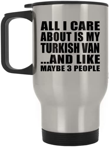 Designsify Всичко, Което ме Интересува, Това е Моят Турски Ван, Сребърен Пътна Чаша 14 грама, на Изолиран Чаша от Неръждаема