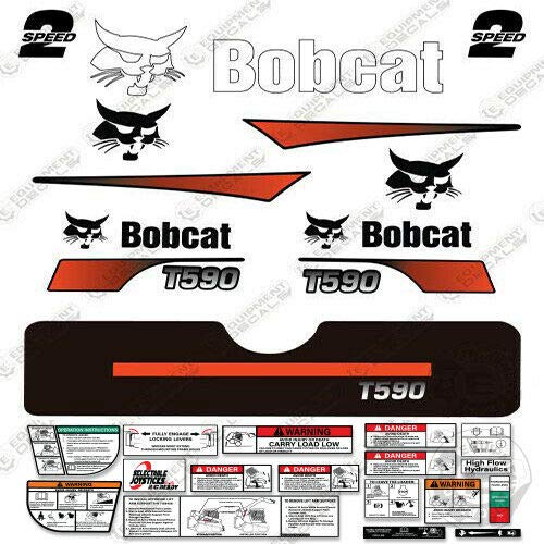 Комплект стикери на борда на волана Bobcat T-590 (извита лента)