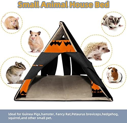 enheng Small Pet Hideaout Честит Хелоуин на Английски език Буквата четири-30189 Къщичка за Хамстер, Морско Свинче, Игри