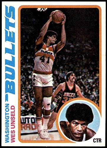 1978 Topps 7 Уес нецелованный Вашингтон Буллитс (Уизардс) (Баскетболно карта) в Ню Йорк+ Буллитс (Уизардс) Луисвил