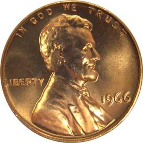 1966 SMS Специален Мента Набор от Линкълн Мемориал Цент Монета на САЩ Стотинка