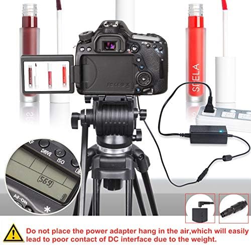 Kimaru ACK-E10 DR-E10 Конектор dc LP-E10 Фиктивен Батерия Комплект адаптери на захранване захранващ за камери на Canon
