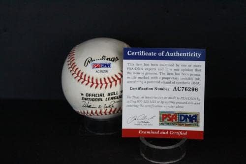 Ел Барлик Подписа Бейзболен Автограф Auto PSA/DNA AC76296 - Бейзболни топки с Автографи