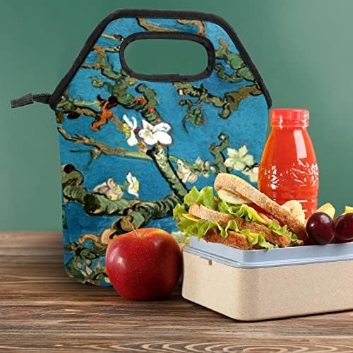 Дамски Чанта за обяд GUEROTKR, Кутия за Обяд за мъже, Дамски Кутия за Обяд, ретро модел във формата на цвете, дърво син