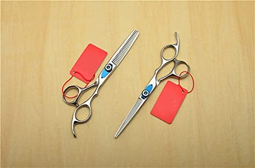 Професионални ножици за човешка коса, Фризьорски ножици, Ножици за рязане + Филировочные ножица (Цвят: 2 бр. без своята