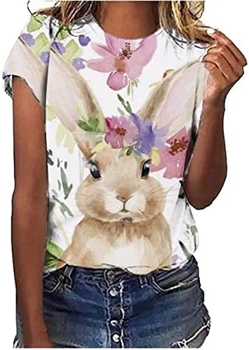 Великденски Ризи за Жени, Тениска с образа на Великденския Заек, Тениски с изображение на Заек, Празнична Риза с Великден