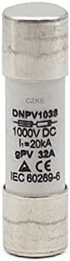 PCGV DC 1000 В Слънчев керамичен предпазител за бързо действие GPV DNPV1038 10X38 gG Силует 2A 4A 6A 8A 10A 16A 20A 25A