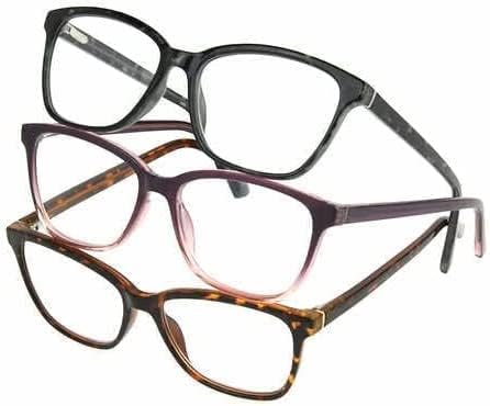 10 различни маркови очила за четене + 2.00 от 5 футлярами - Са идеални за ежедневна употреба