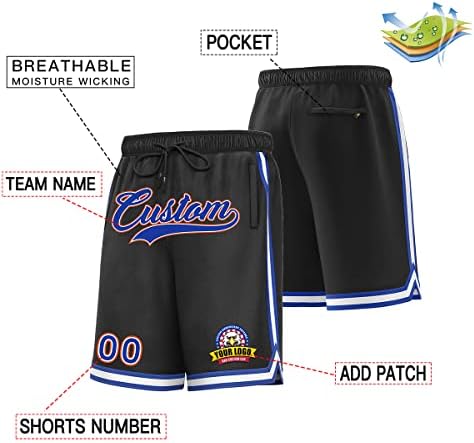 Обичай Баскетболни Спортни къси Панталони за Мъже Младежки Зашити Име Номер на Окото Фитнес Зала спортната Тренировка