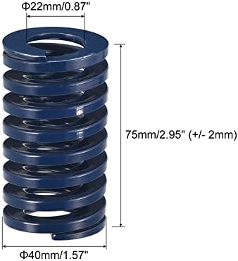 uxcell 3D Принтер Умира Пружина, 2 елемента 25 mm OD 80 мм Дълга Спирала Пробиване е Лесна калъп за компресиране на Натоварването
