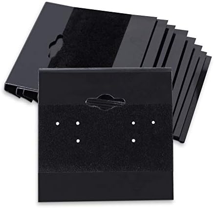 Пластмасови карти Super Z Outlet Black Velvet за Обеци, Бижута, Аксесоари, 2 x 2 (100 бр)