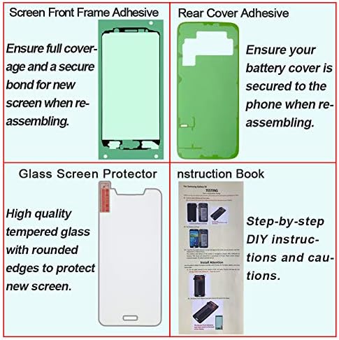 Дисплей капацитивен Сензорен екран (AMOLED) Дигитайзер в колекцията с бутон Home за Samsung Galaxy S6 (5,1 инча) G9200