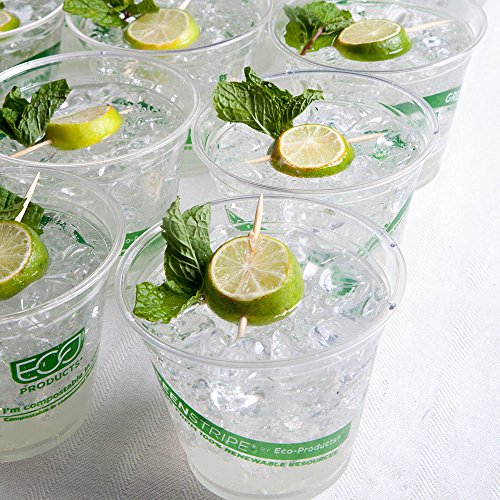 Еко-продукти GreenStripe Възобновяеми и Компостируемые Чаши за студ, 9 грама, Опаковка от 1000 броя |ЕП-CC9S-GS|, Произведени