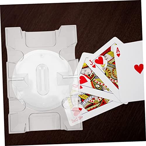 Alasum 5 бр. Поставка за Покер Въртяща се Тава Поставка за Карти Домашни Поставка За Карти Поставка За Съхранение на