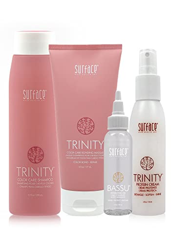 Средство за грижа за косата-брюнетки и рыжеволосых: Шампоан Trinity Color Care и маска Trinity Color Bond, А СЪЩО така