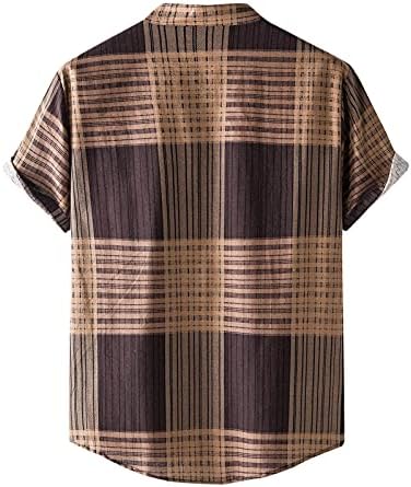 Мъжки Хавайски Ризи С Къс Ръкав, с Модерна Риза с Принтом, Мешковатая Удобни Ежедневни Плажна Риза, Тениски с Копчета