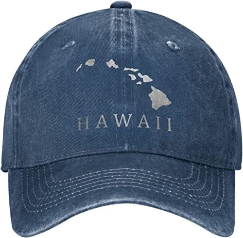 Дамски Мъжки Регулируема бейзболна шапка с Шарени Хавайски острови, нисък профил Класическа Шапка възстановяване на предишното