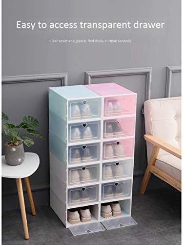 LIANG Прозрачна флип-надолу Кутия за обувки Прахоустойчив Сгъсти Кутия За съхранение, Подходящи за малки помещения, Стаи