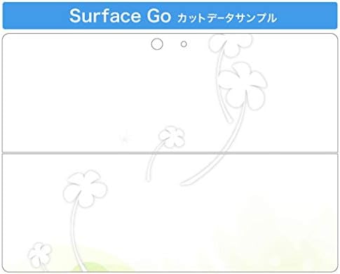 стикер igsticker за Microsoft Surface Go/Go 2, Ультратонкая Защитен Стикер за Тялото, Скинове 001791, Цвете Брашно, зелен, Зелен